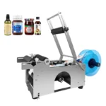 Semi-Automatic Self-Adhesive Beverage Labeling Machine for Small Round Glass Plastic Bottles - Image 4