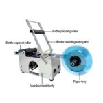 Semi Automatic Hand Manual Round Bottle Labelling Machine for Sticker Label - Image 3