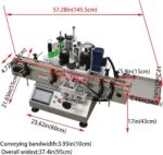 Desktop Round Bottle Labeling Machine Self-adhesive Labeling Machine of Shampoo - Image 3