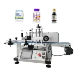 Round Bottle Labeling Machine Applicator for Adhesive Sticker on Oil Bottles Tube Cans Labeling